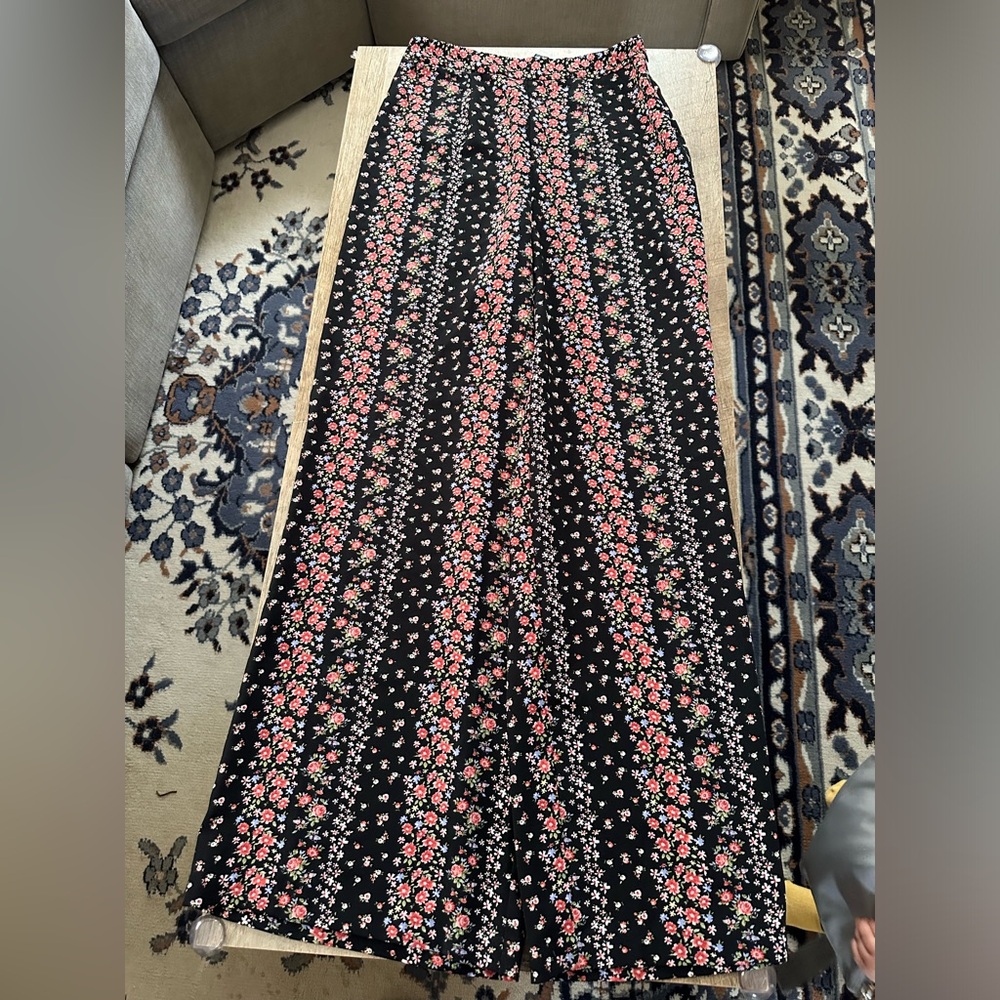 Floral Wide Leg Pants